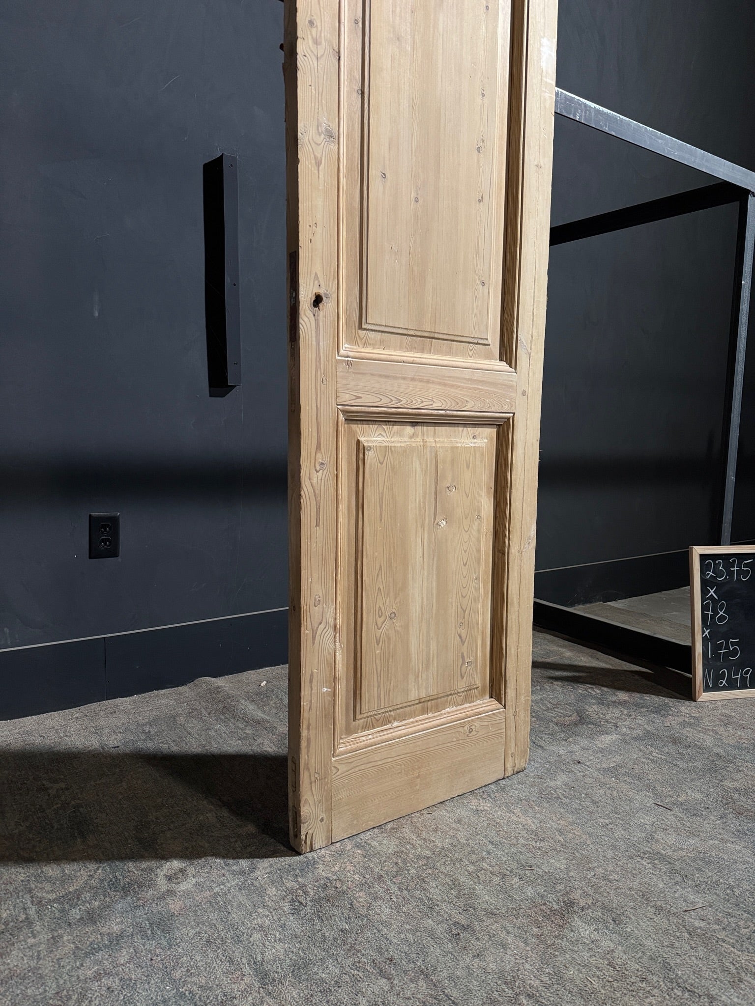 Antique 2 Panel Solid Single Door - 23.75x78 - N249