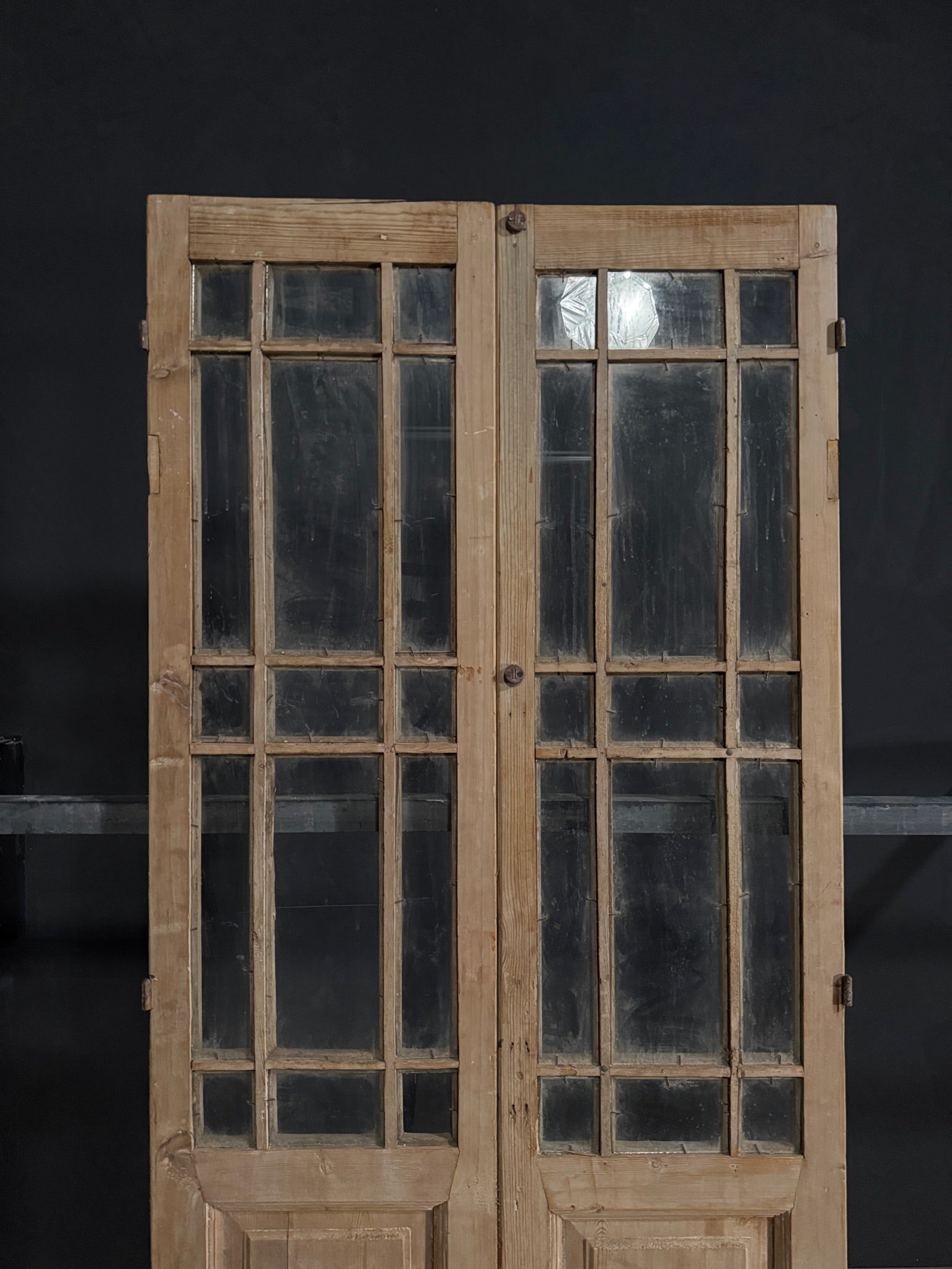 Antique Glass 15 Lite French Doors - 40.25x94.5 - N394