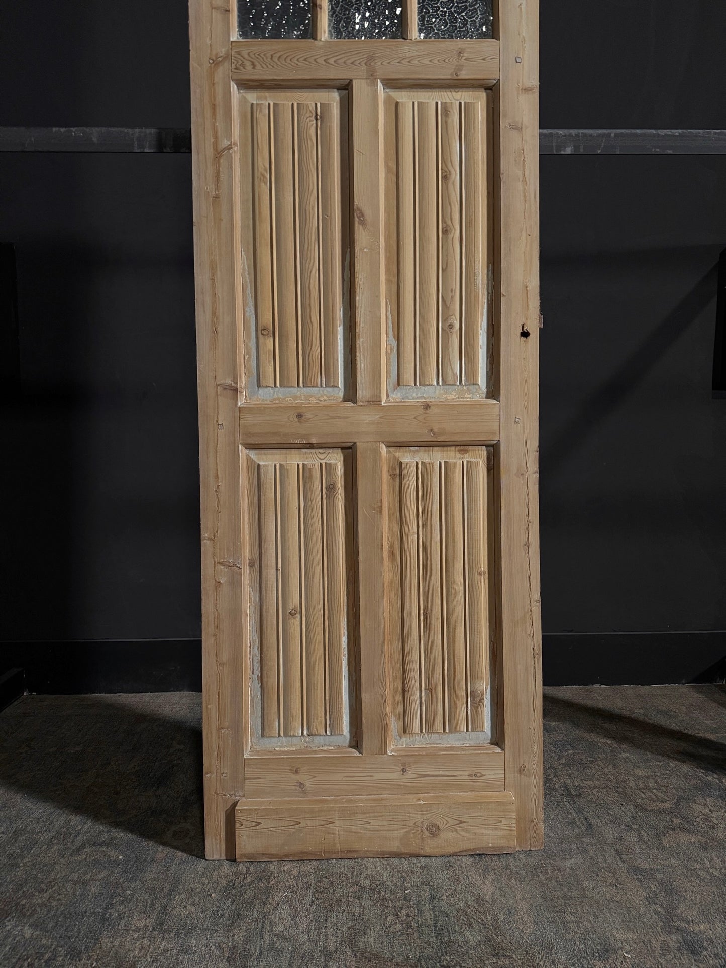 Antique Fluted 3 Lite Single Door - 28x85.25 - N53