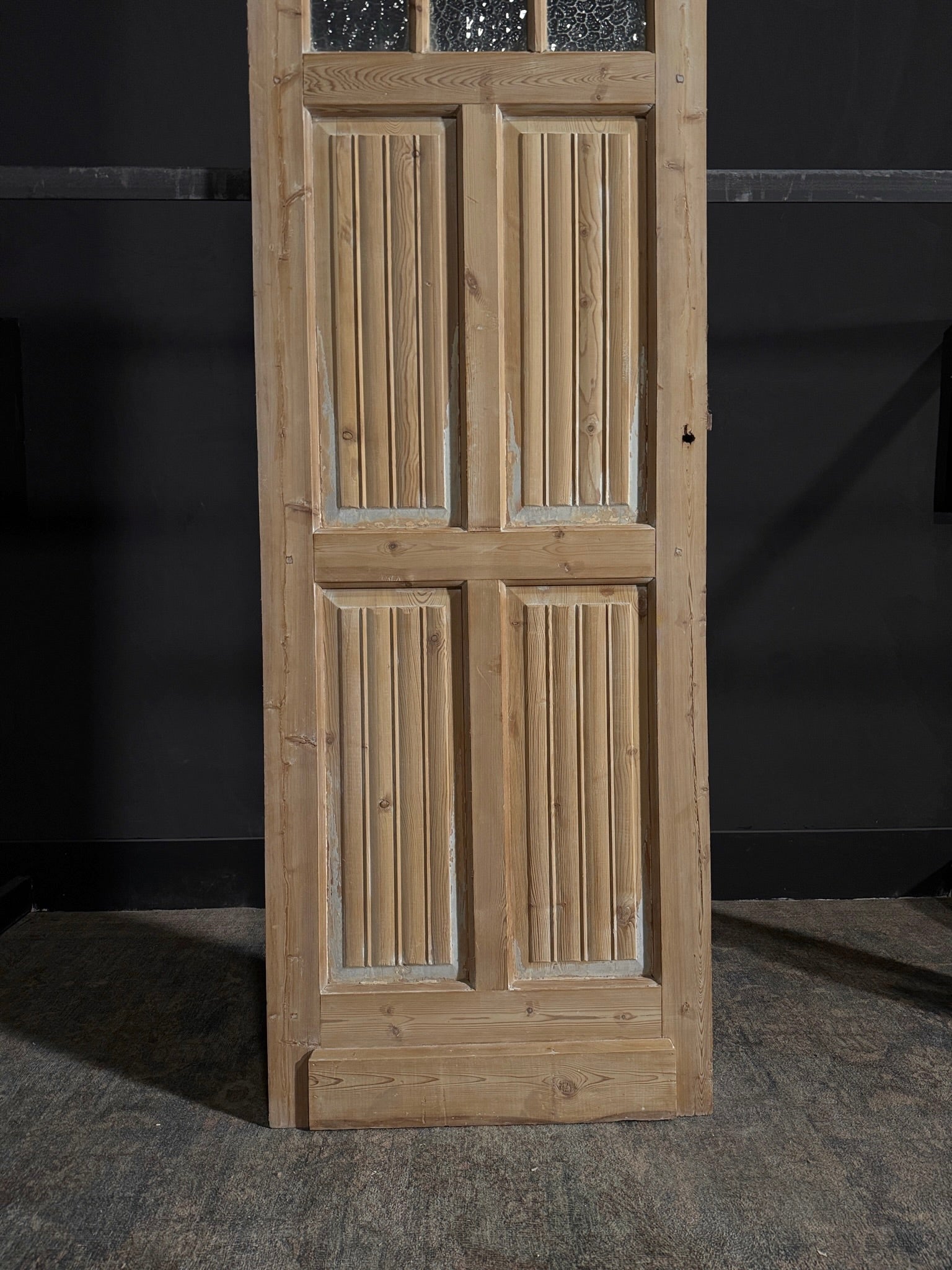 Antique Fluted 3 Lite Single Door - 28x85.25 - N53
