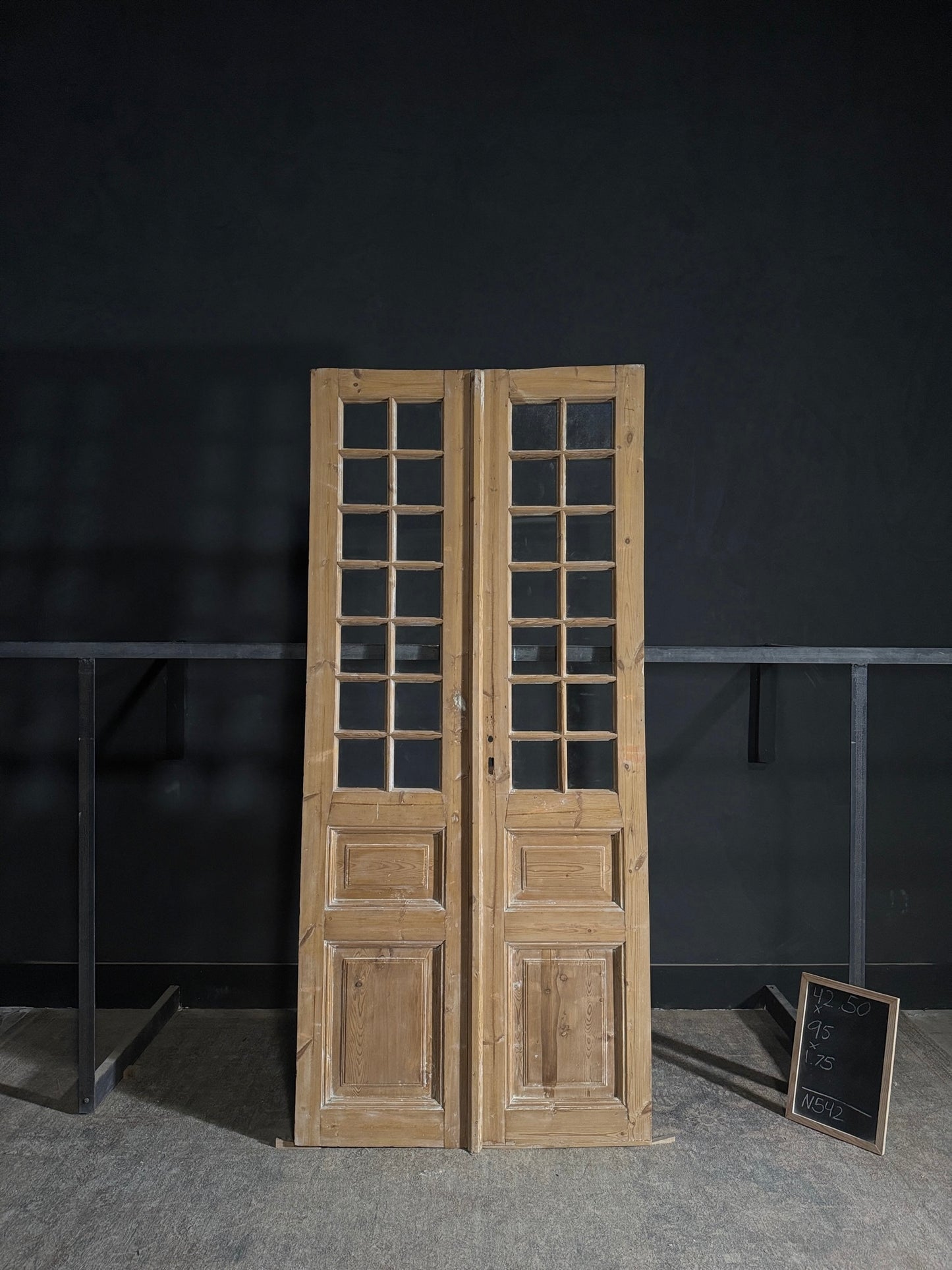 Antique Glass 14 Lite French Doors - 42.5x95 - N542