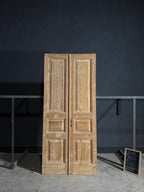 Antique 3 Panel Solid Double Doors - 41.5x94 - N647
