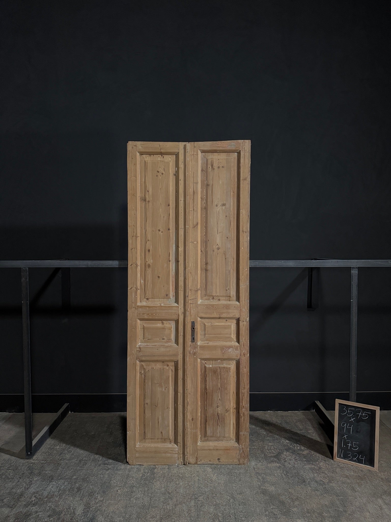 Antique Solid Double Doors - 35.75x94 - N324
