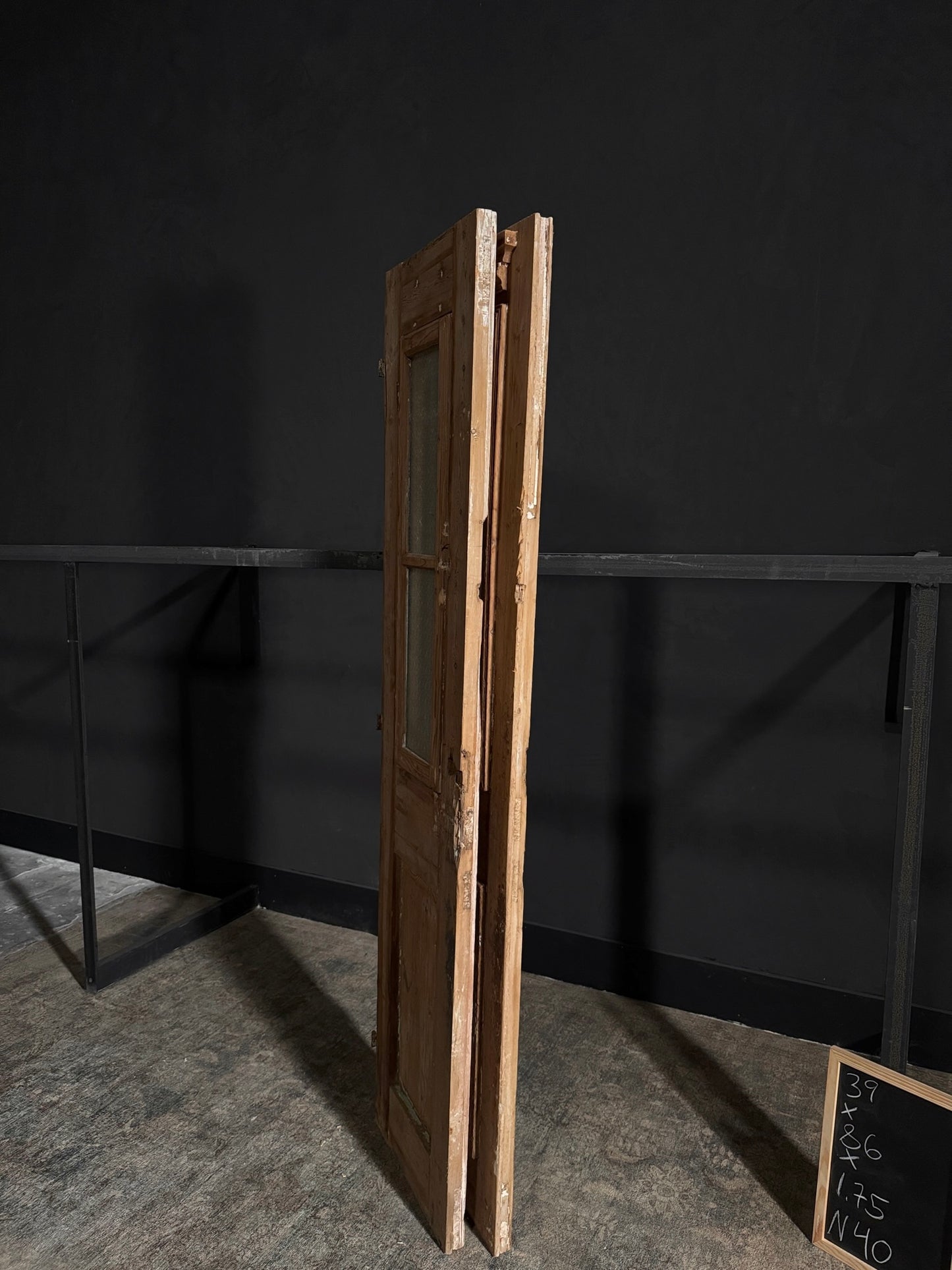 Antique Iron French Doors - 39x86 - N40