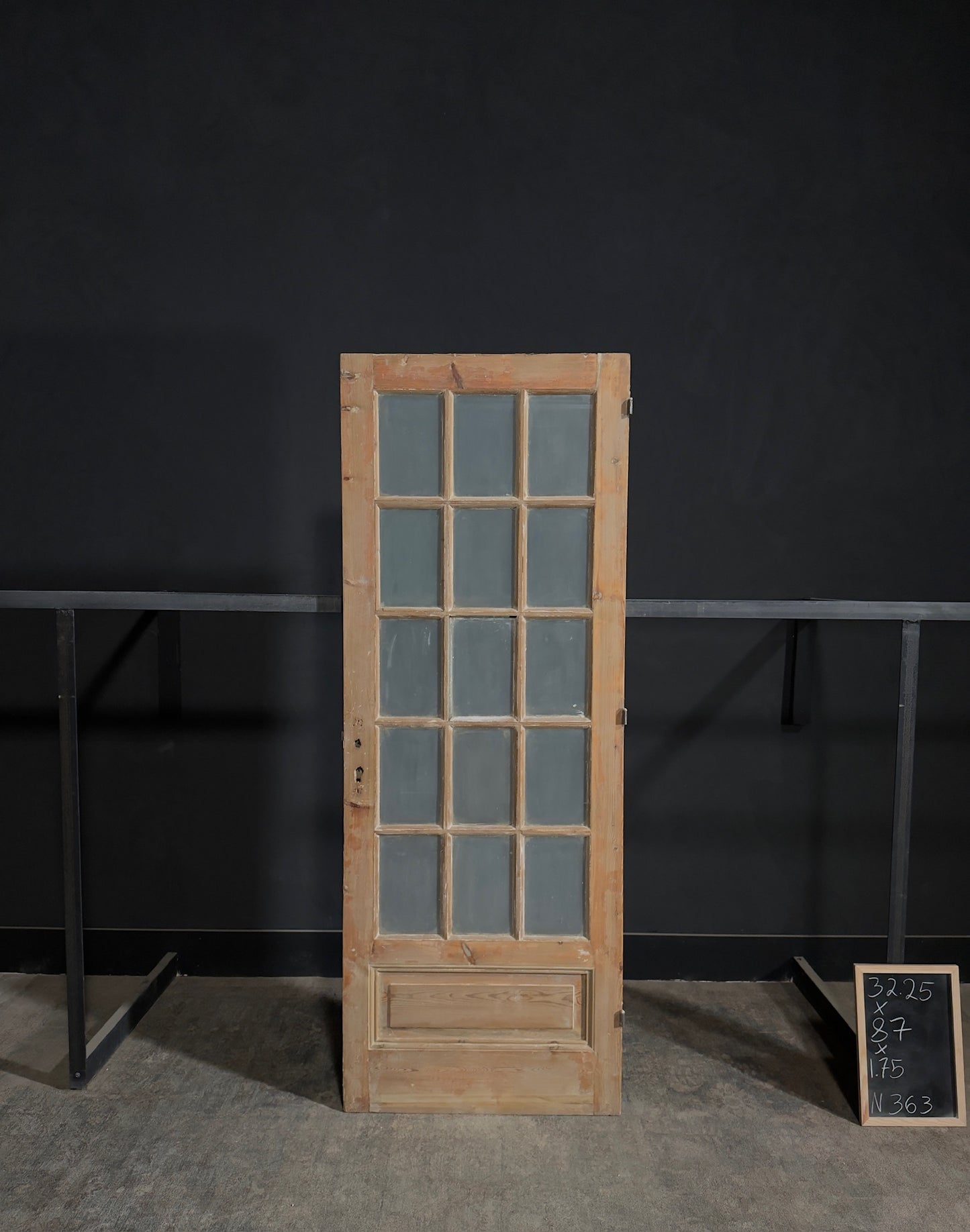 Antique Glass 15 Lite Single Door - 32.25x87 - N363