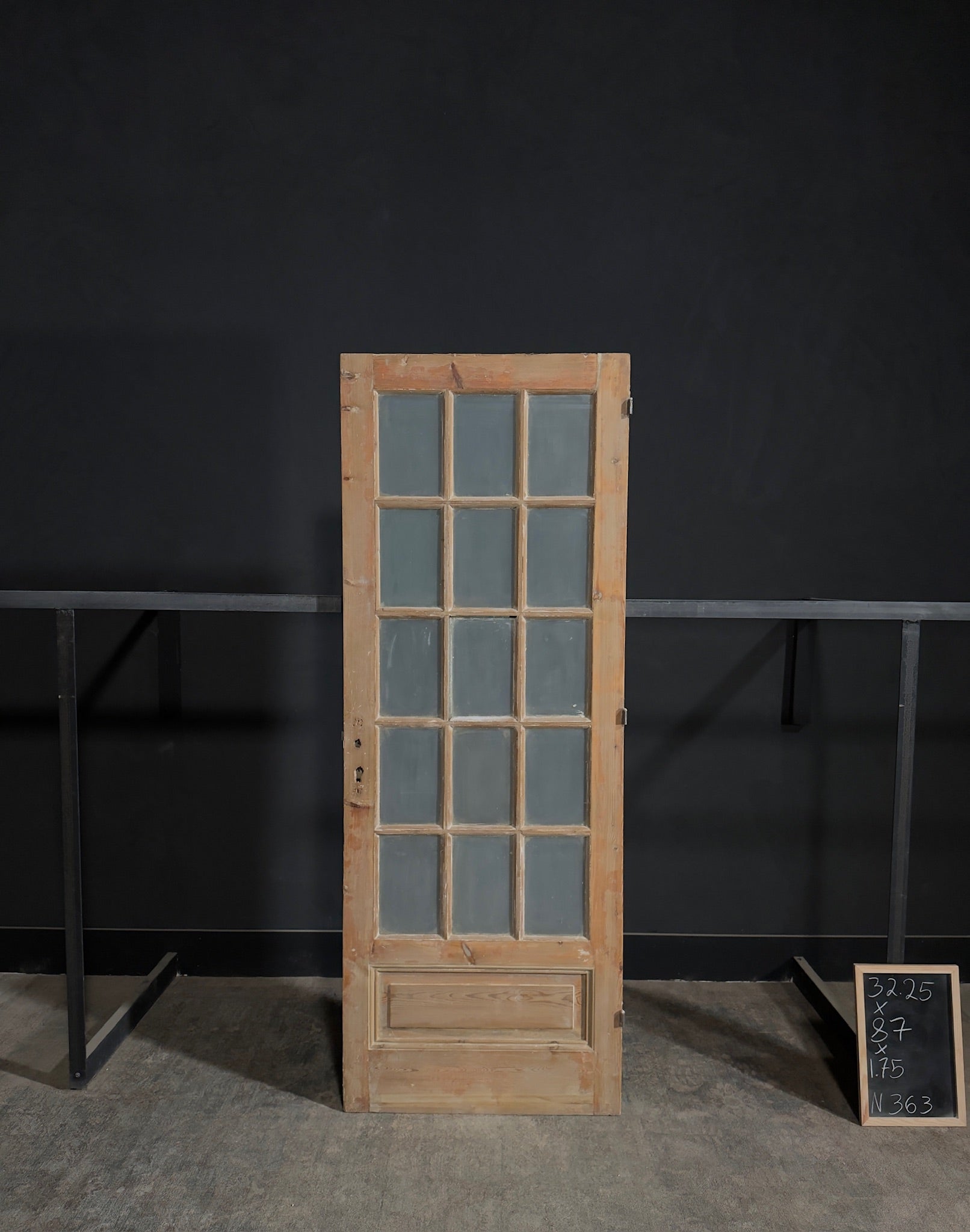 Antique Glass 15 Lite Single Door - 32.25x87 - N363