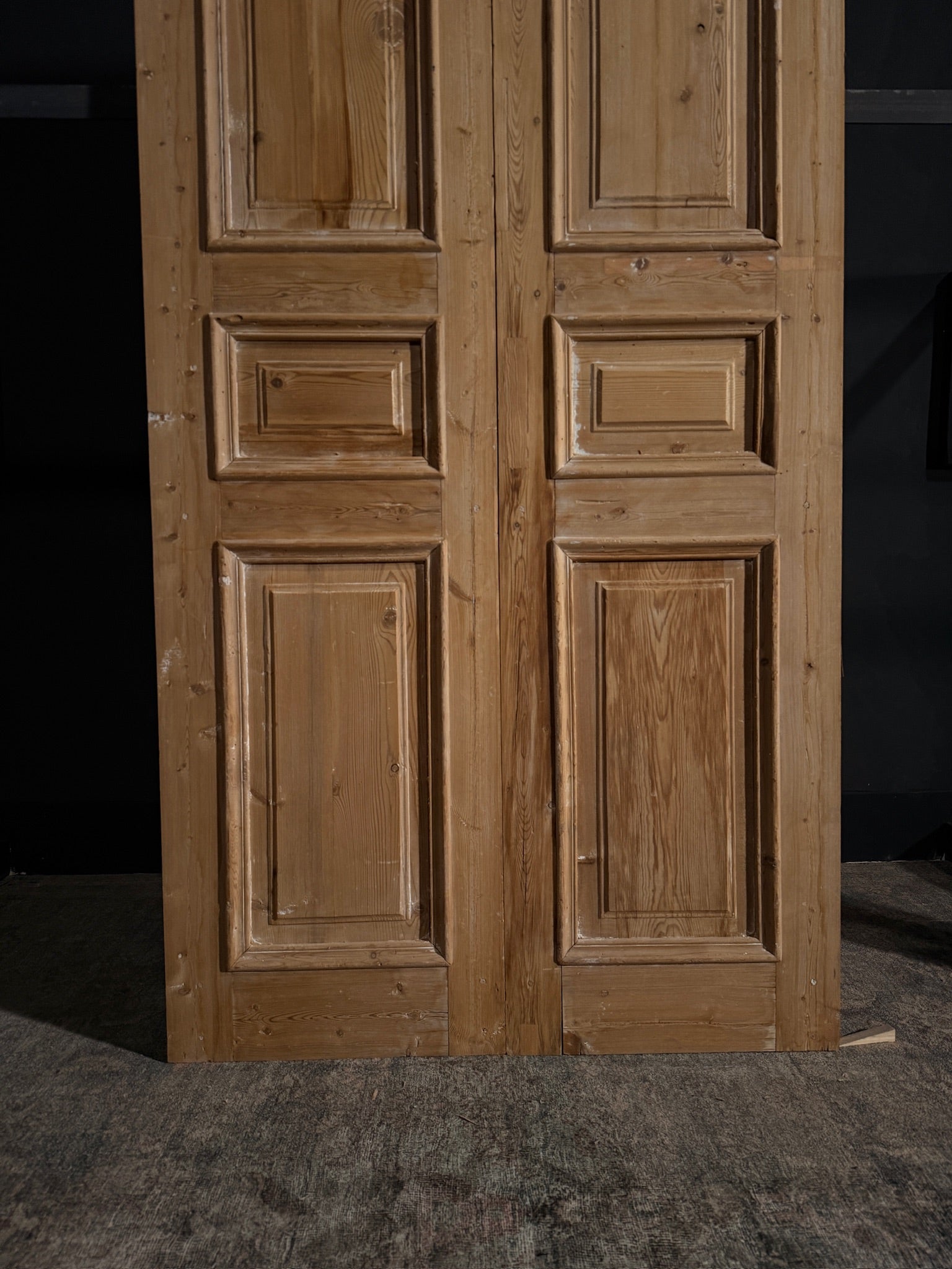 Antique 3 Panel Double Doors - 42x98 - N02