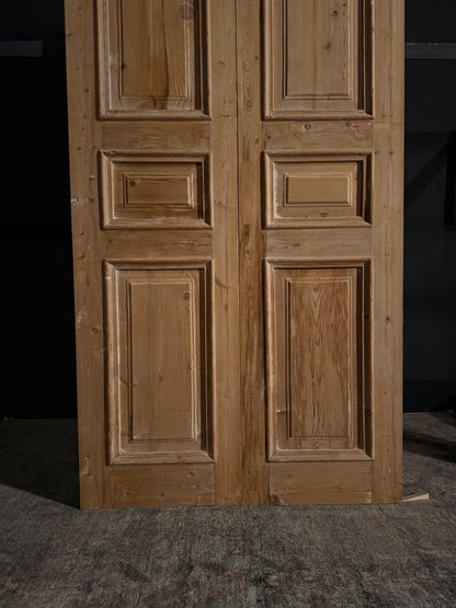 Antique 3 Panel Double Doors - 42x98 - N02