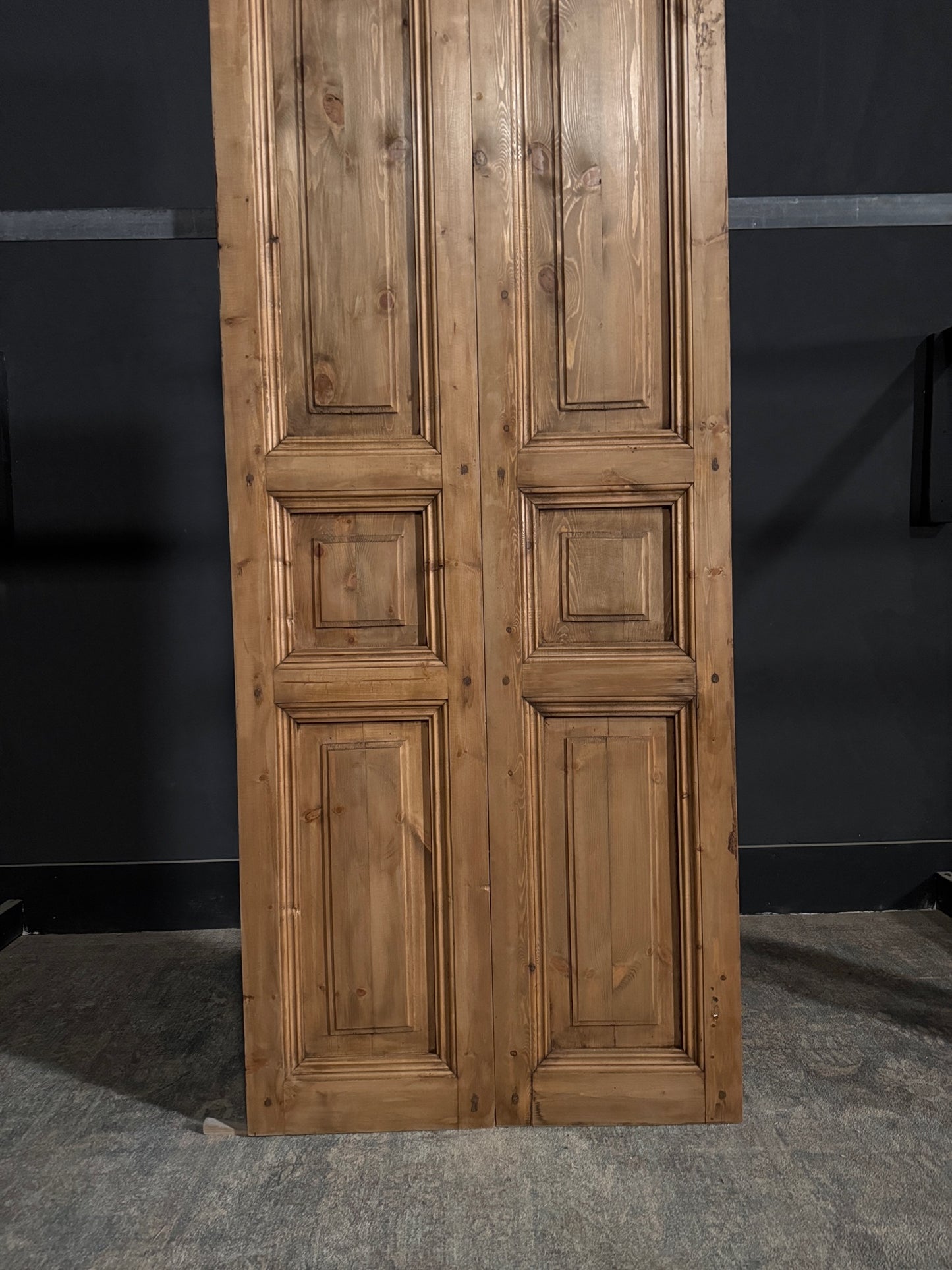 Handcrafted Solid Double Doors (Waxed) - 32x80 - N342