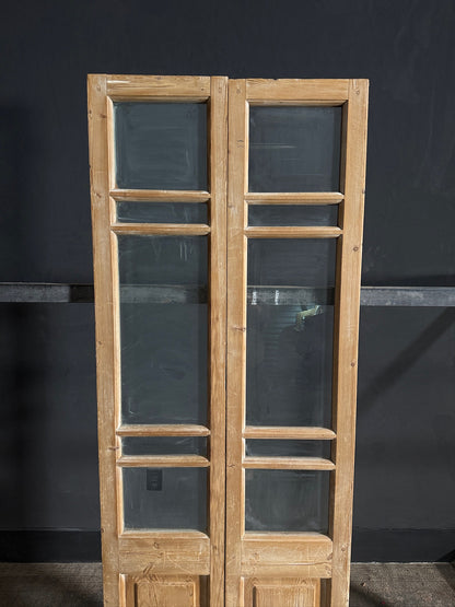 Antique Glass 4 Lite French Doors - 28.5x81 - N610