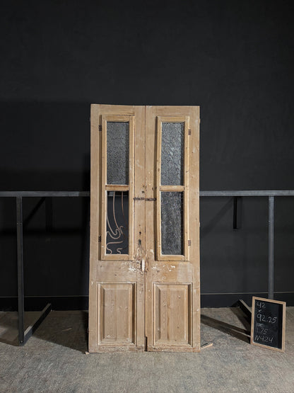Antique Iron French Doors - 42x92.25 - N424