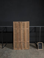 Antique Louvered 3 Panel Bi-Fold Doors - 40x71.5 - N305