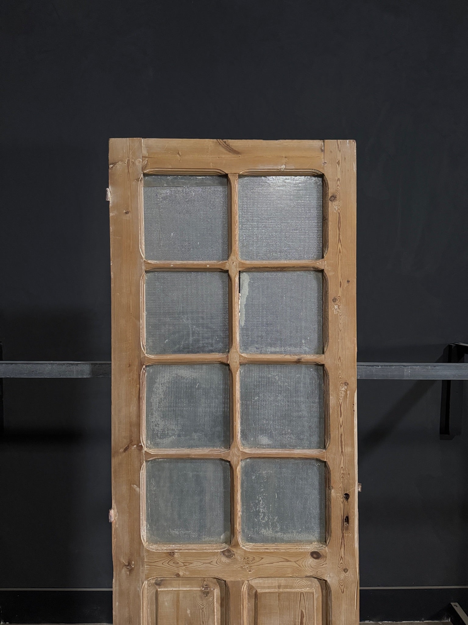 Antique Obscured Glass 8 Lite Single Door - 32x89.25 - N367