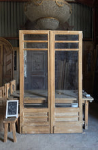 Antique 6 Lite Glass French Doors - 56.25x91.25 - L534