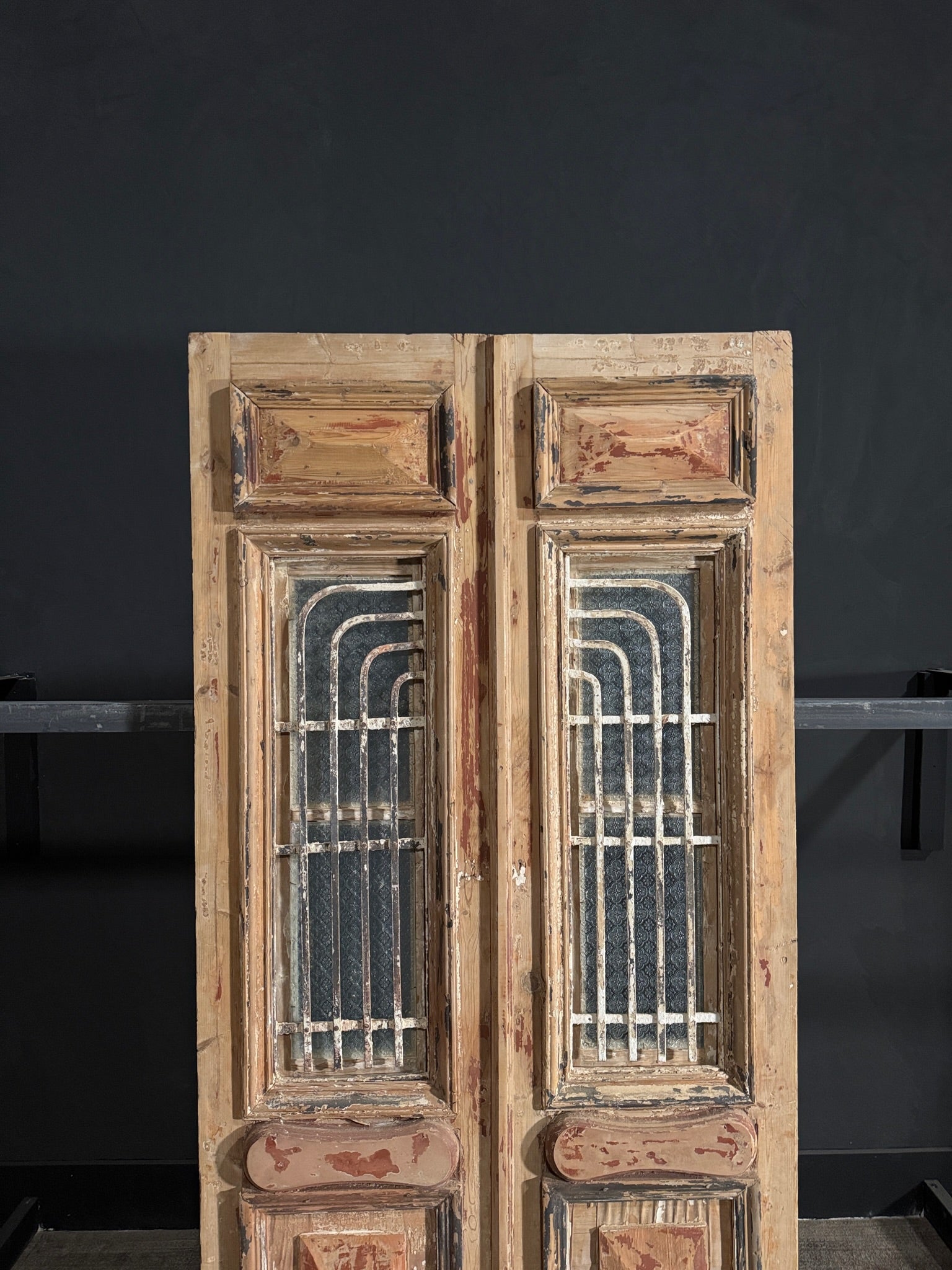 Antique Iron French Doors - 40x84.5 - N68