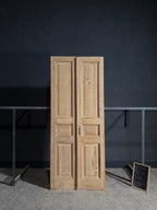 Antique 3 Panel Solid Double Doors - 39.75x97.75 - N618