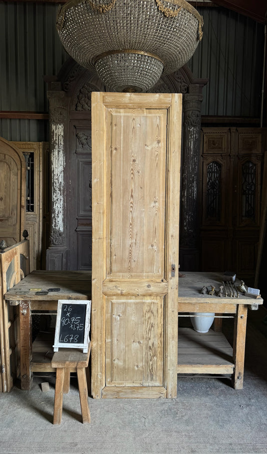 Antique 2 Panel Door - 26x90.75 - L678