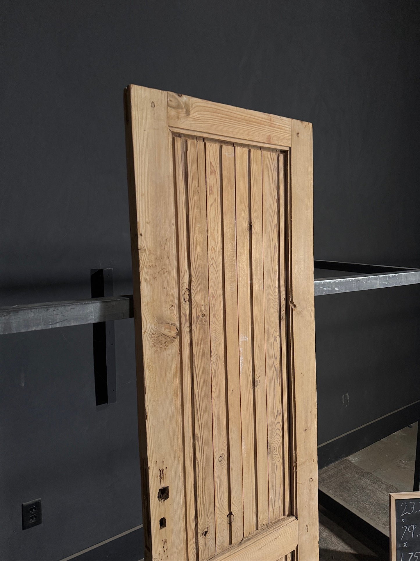 Antique Fluted 2 Panel Single Door - 23.75x79.5 - N457