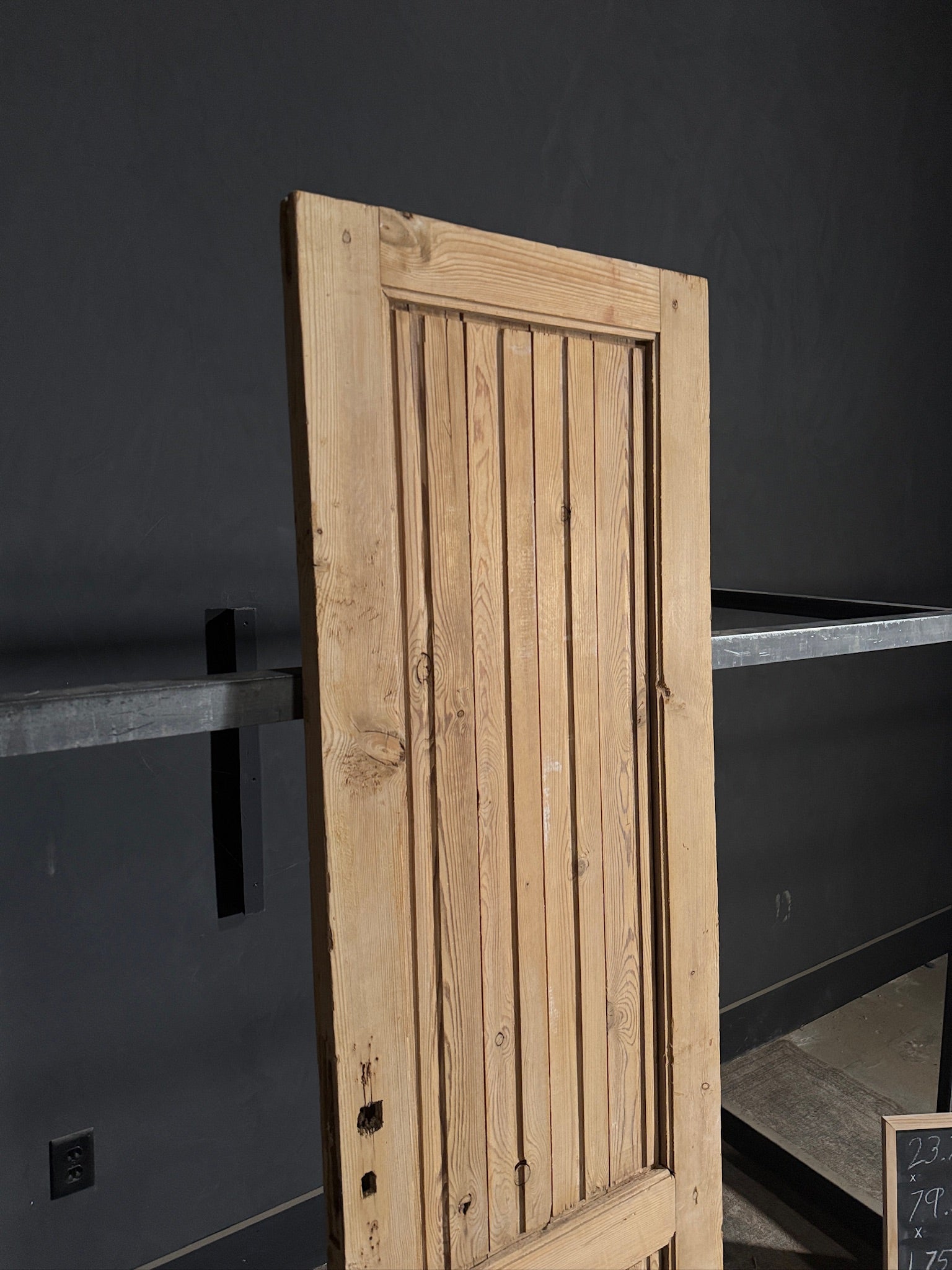 Antique Fluted 2 Panel Single Door - 23.75x79.5 - N457