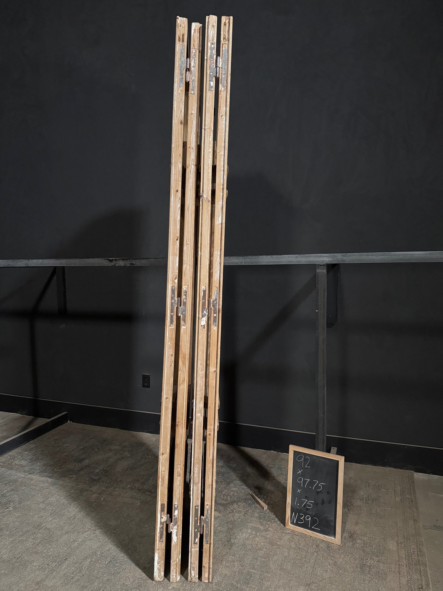 Antique Glass Bi-Fold Doors - 92x97.75 - N392