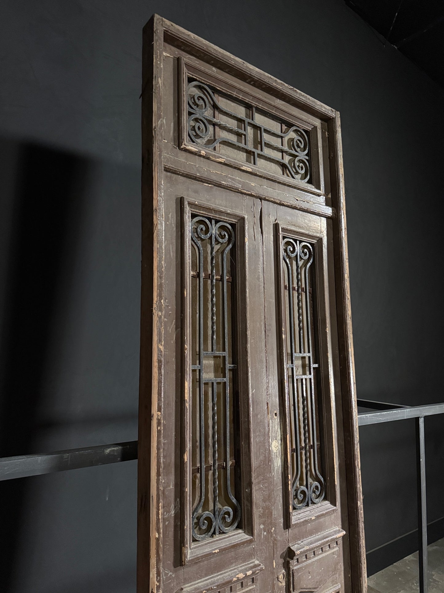 Antique Iron French Doors - 40x122 - N133