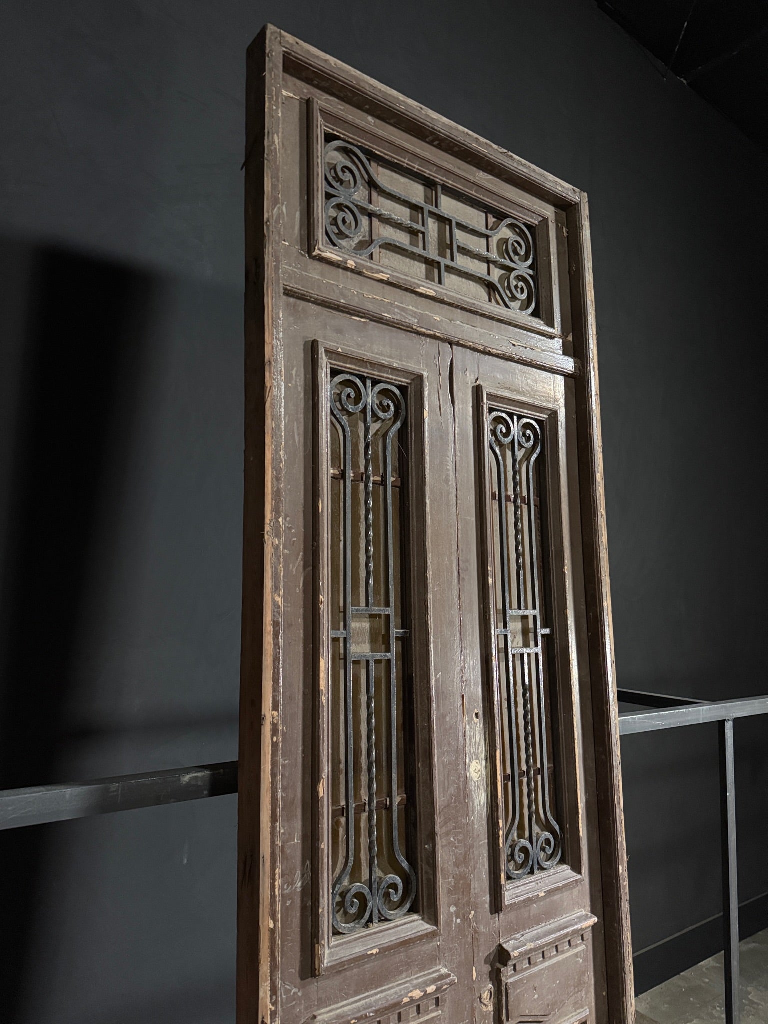 Antique Iron French Doors - 40x122 - N133