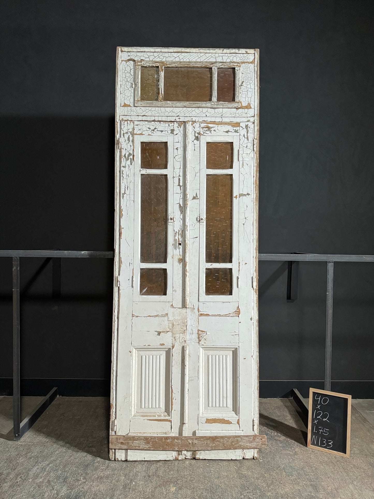 Antique Iron French Doors - 40x122 - N133
