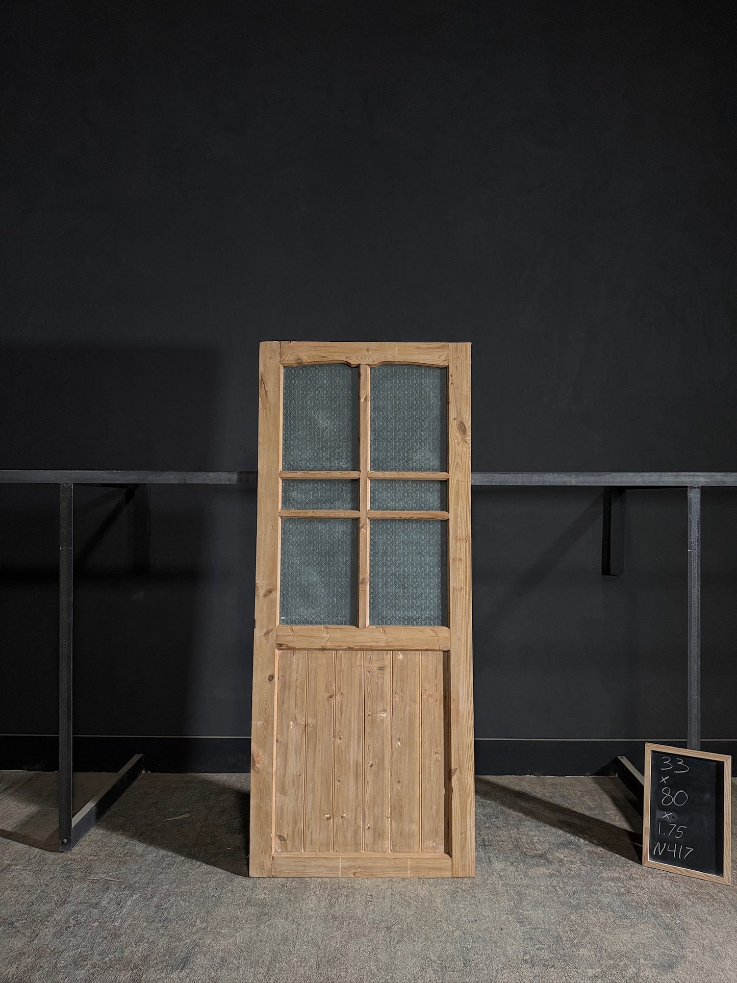 Antique Obscured Glass 4 Lite Single Door - 33x80 - N417