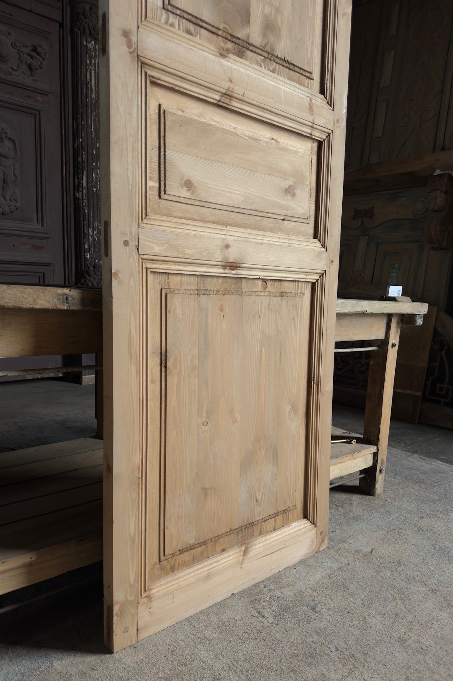 Handcrafted 3 Panel Solid Single Door - 30x96 L40