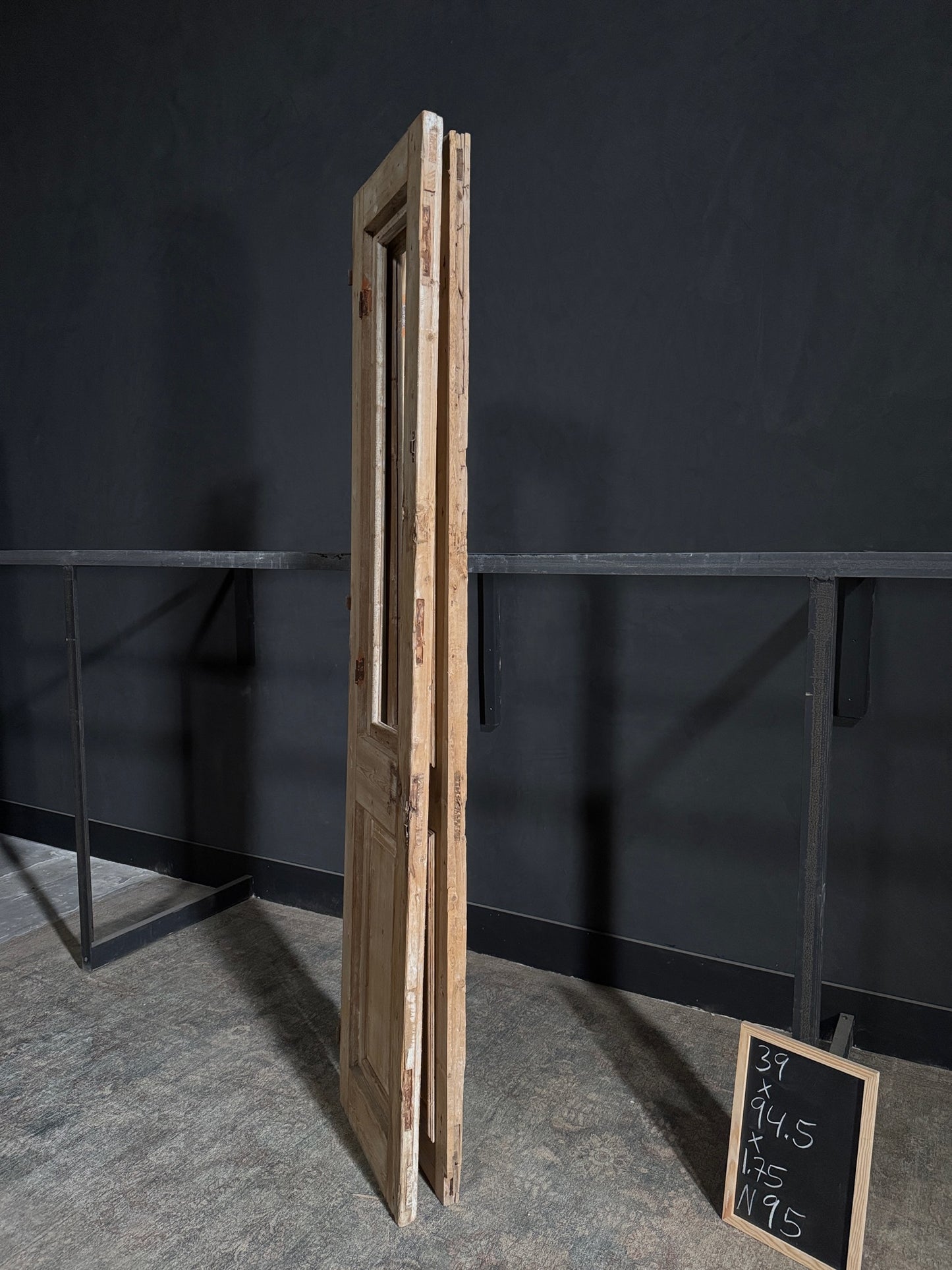 Antique Solid Double Doors - 39x94.5 - N95