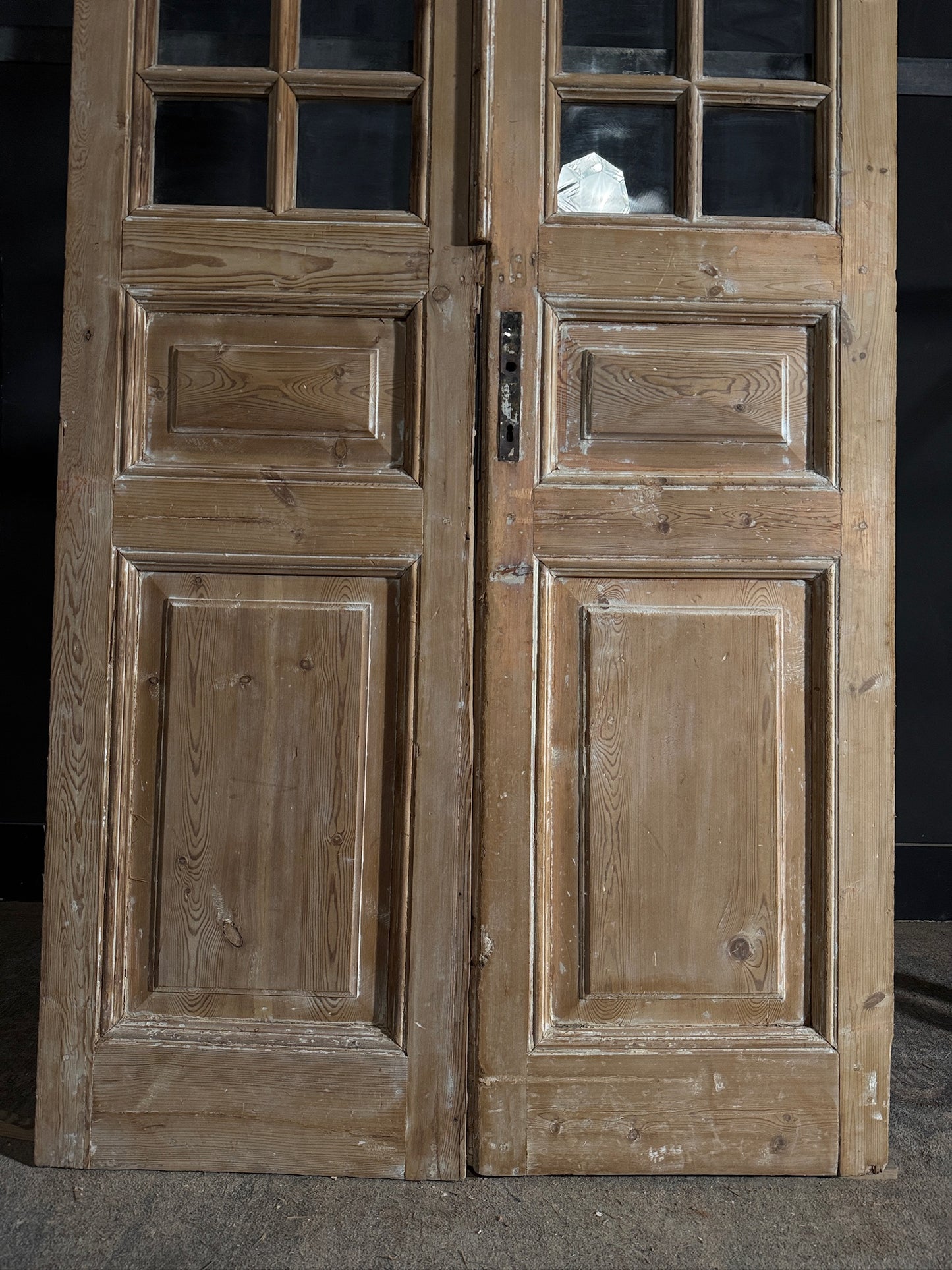 Antique Glass 12 Lite French Doors - 43.5x96.75 - N581