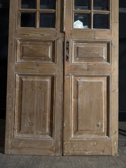 Antique Glass 12 Lite French Doors - 43.5x96.75 - N581