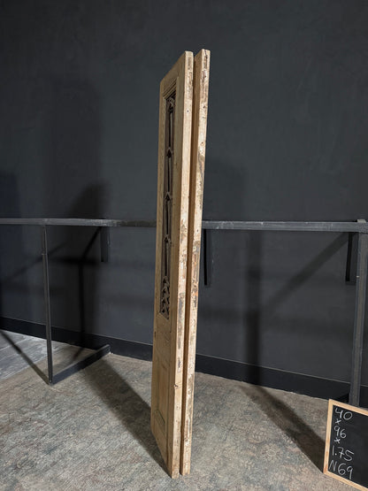 Antique Iron French Doors - 40x96 - N69