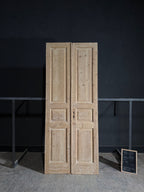 Antique 3 Panel Solid Double Doors - 43.25x106.5 - N533