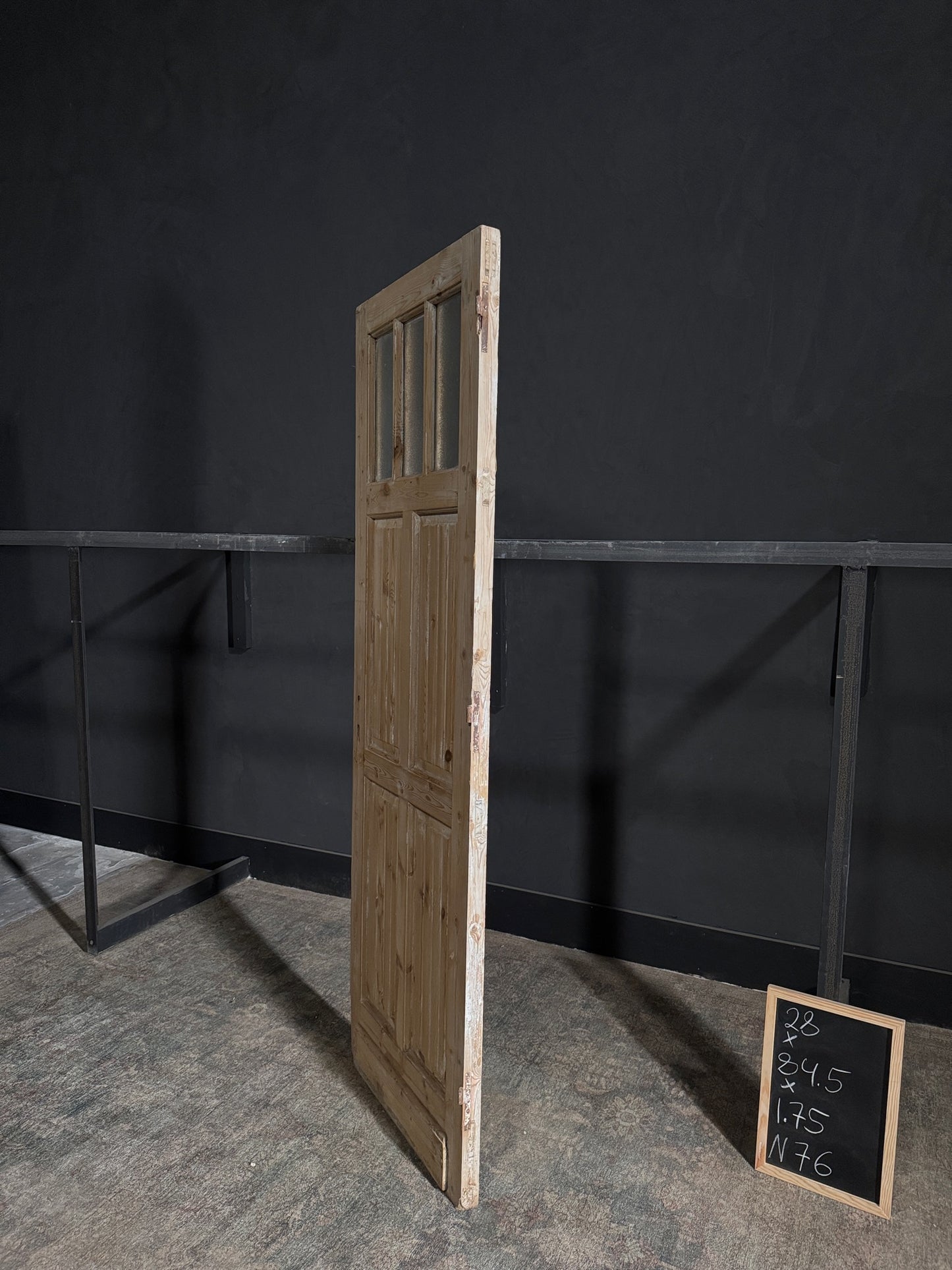 Antique Fluted 3 Lite Single Door - 28x84.5 - N76