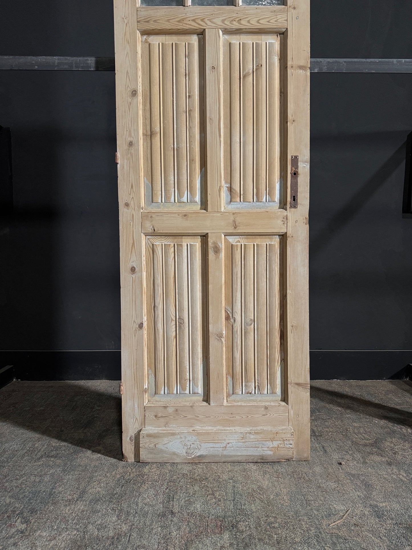 Antique Louvered Single Door - 27.75x85 - N93