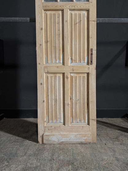 Antique Louvered Single Door - 27.75x85 - N93
