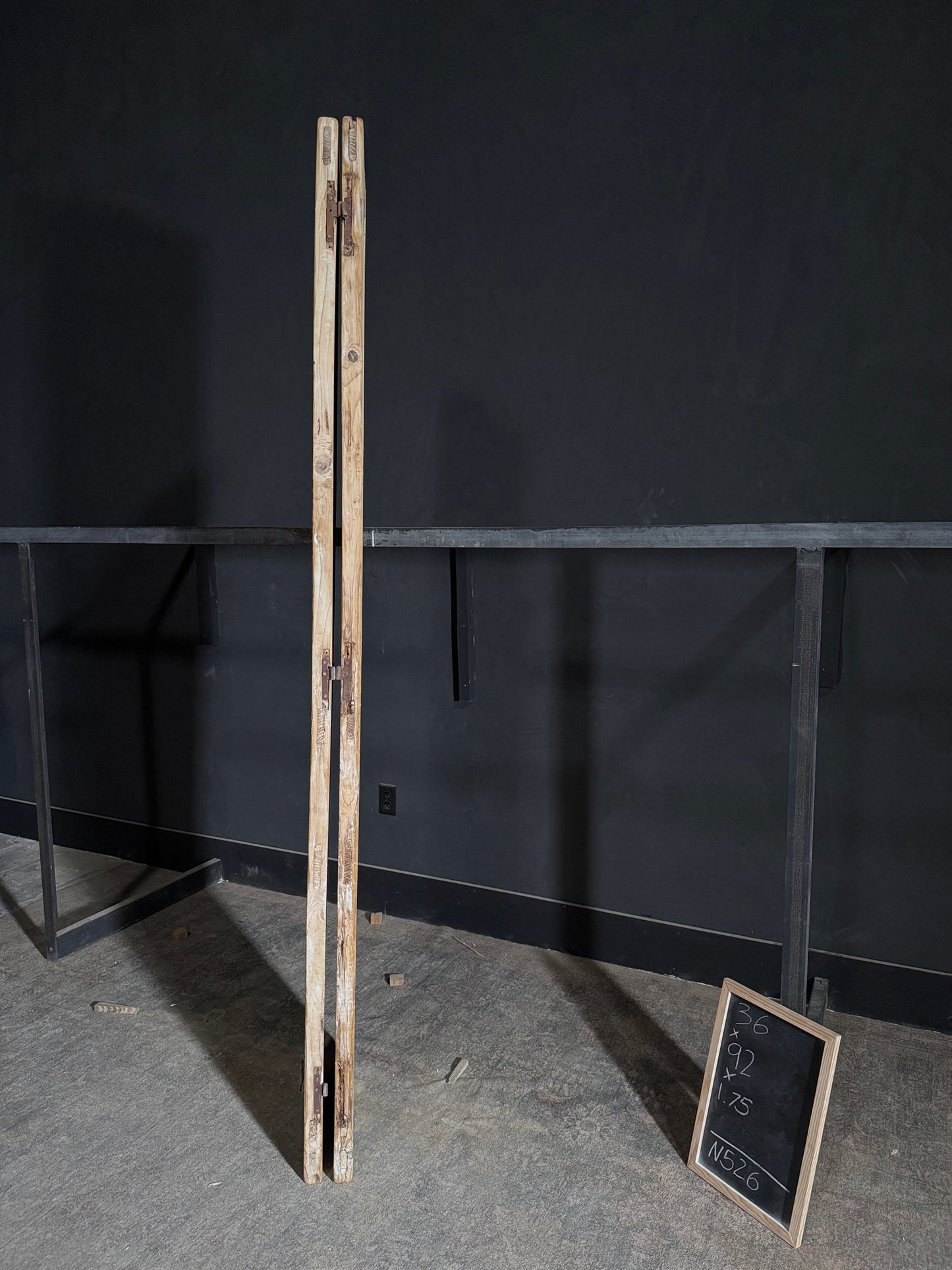 Antique Solid Double Doors - 36x92 - N526