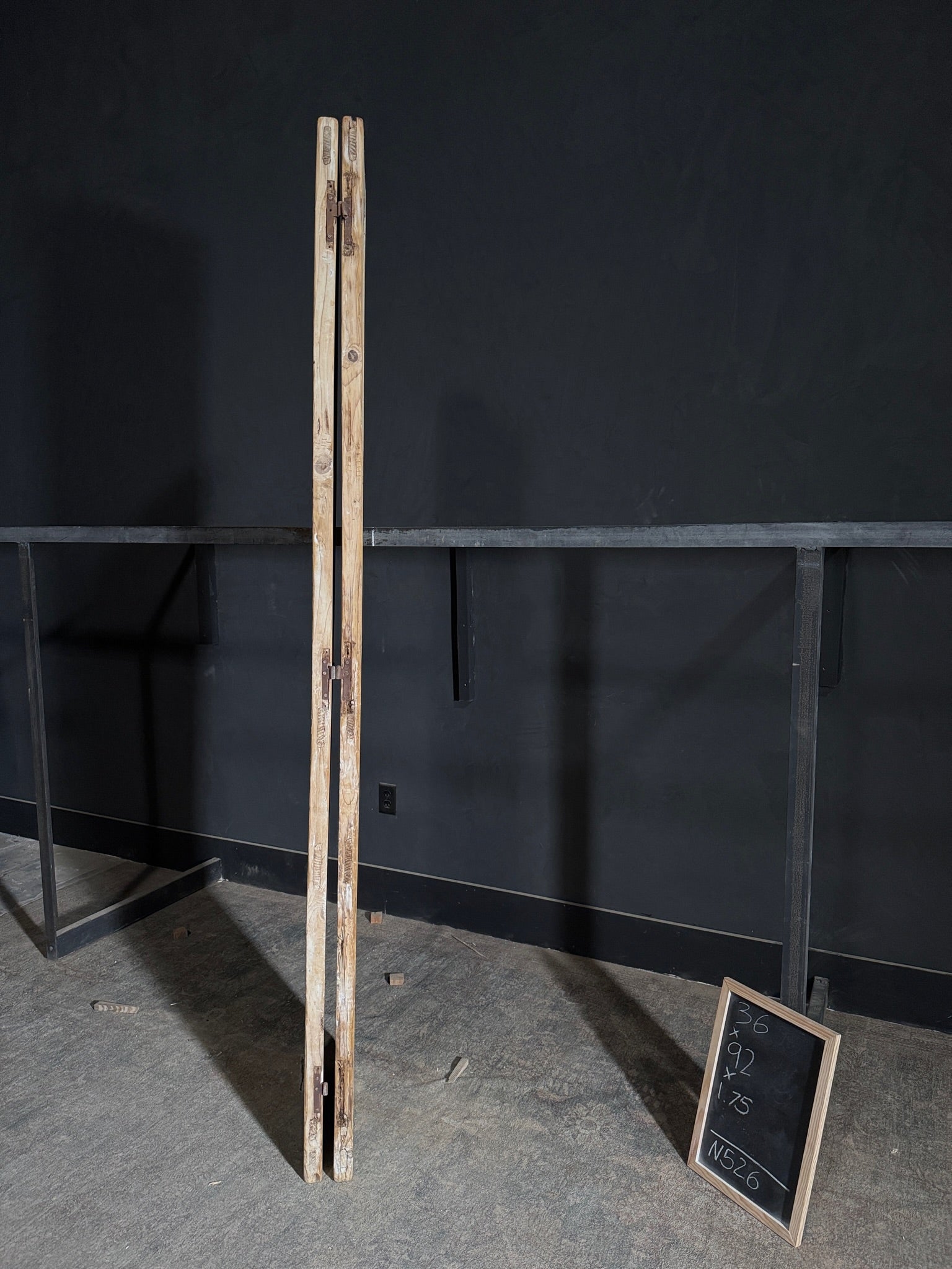 Antique Solid Double Doors - 36x92 - N526