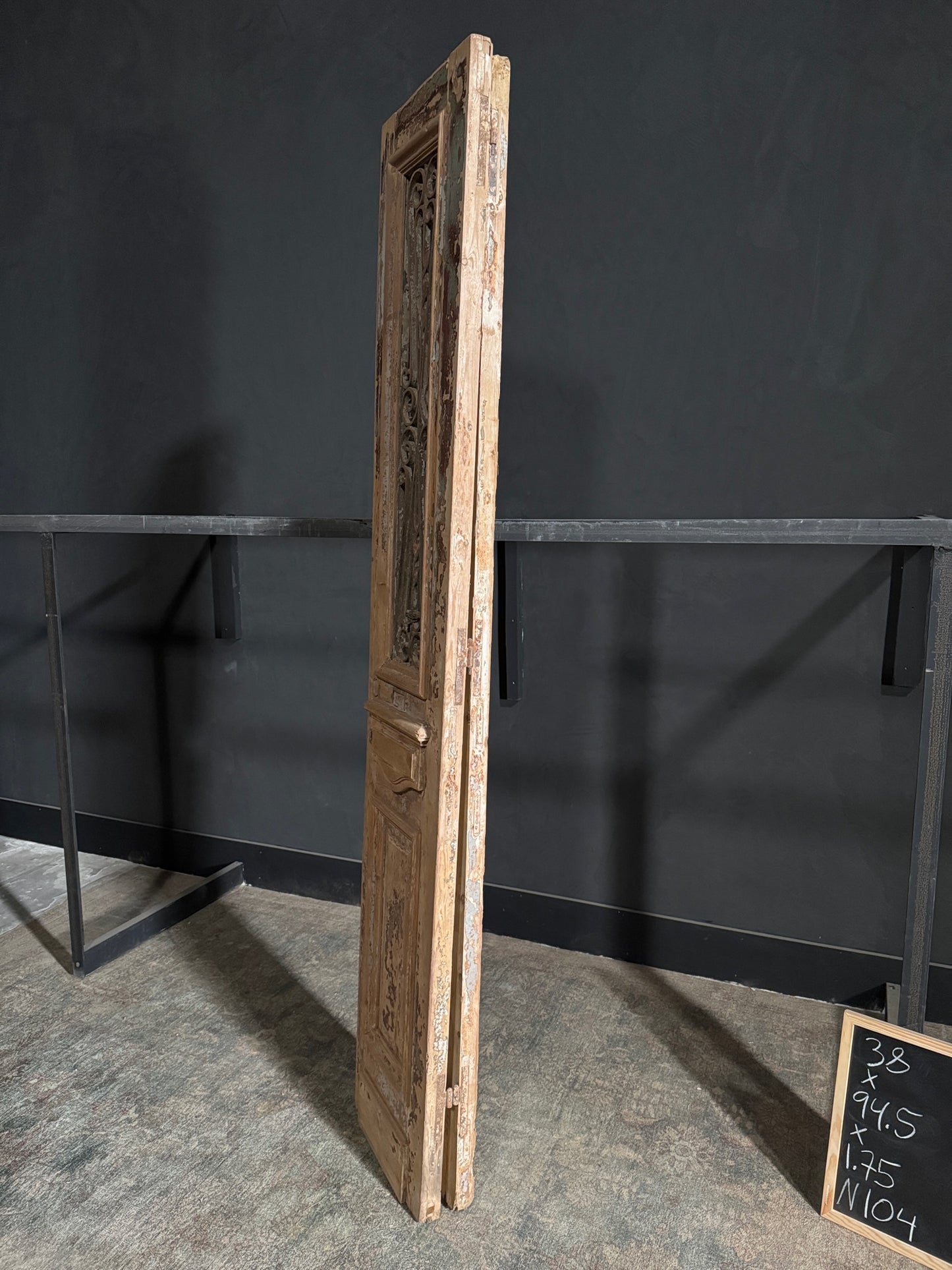 Antique Iron French Doors - 38x94.5 - N104
