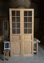 Handcrafted 8 Lite Glass French Doors - 48x96 L9