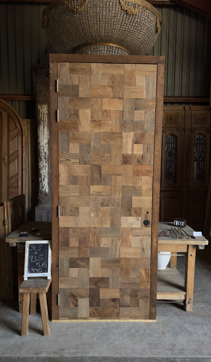 French Oak Plank Single Door - 34.5x93.5 - L445