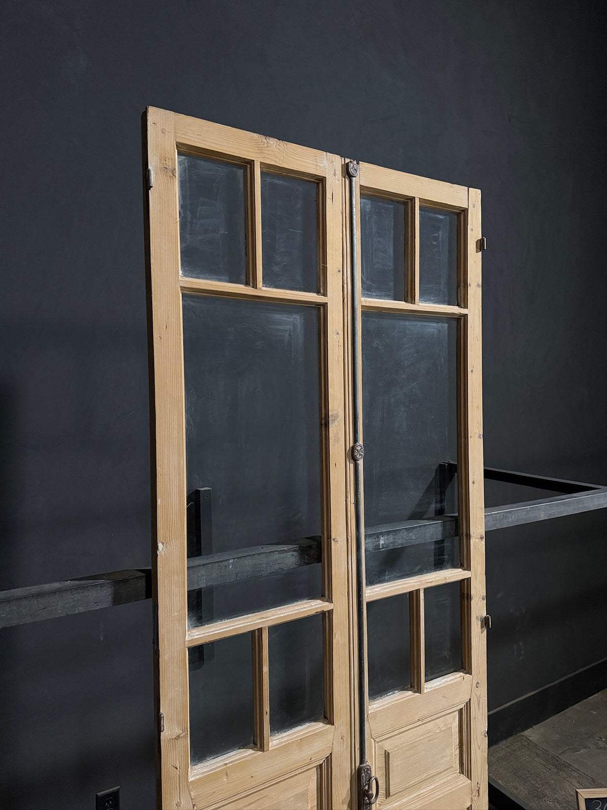 Antique Glass 5 Lite French Doors - 36x95 - N699