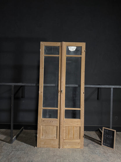 Antique Glass French Doors - 44x100.5 - N486