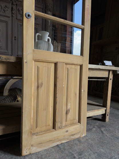 4 Lite Antique Glass Single Door - 27x83.25 J225