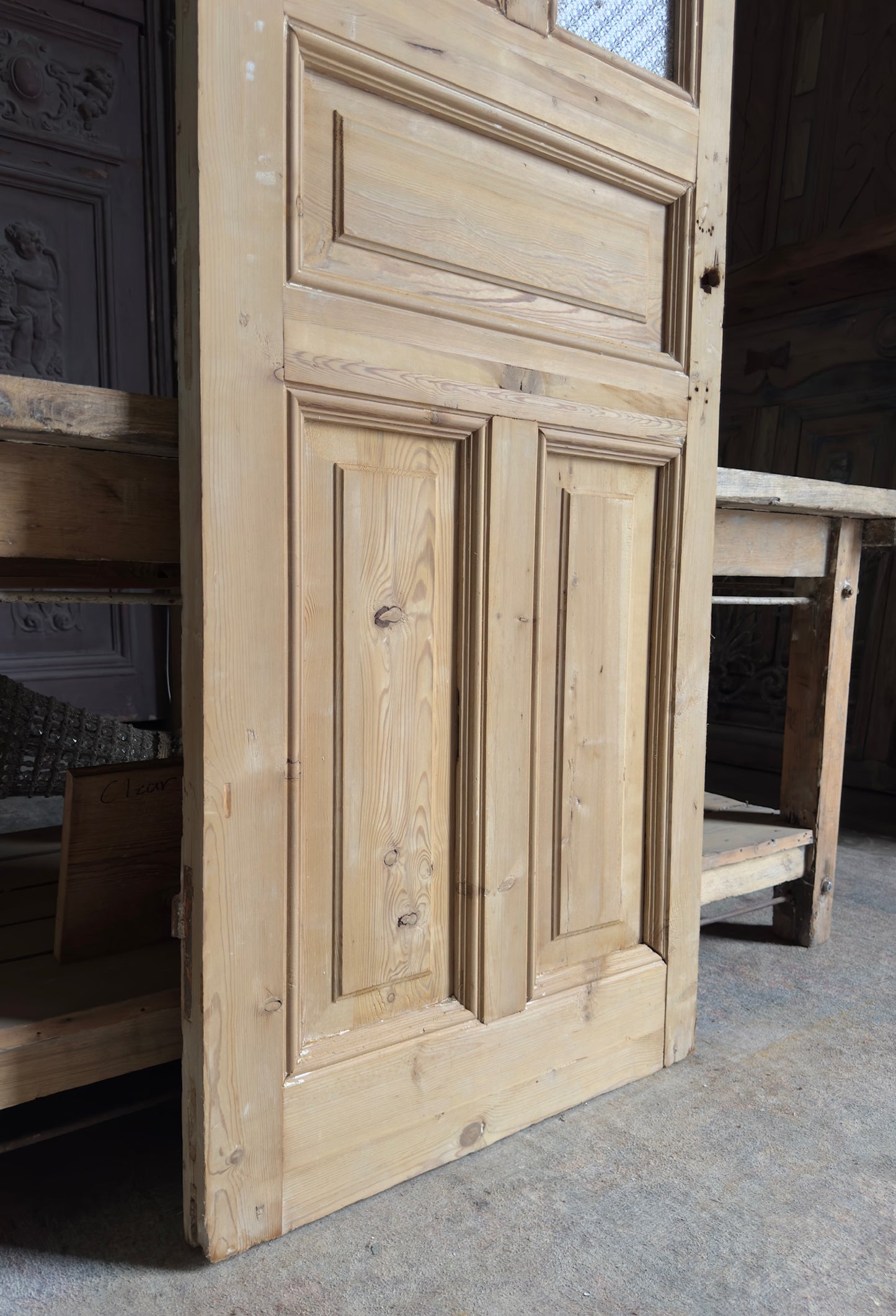 5 Panel Antique Glass Single Door - 27.5x94 K129