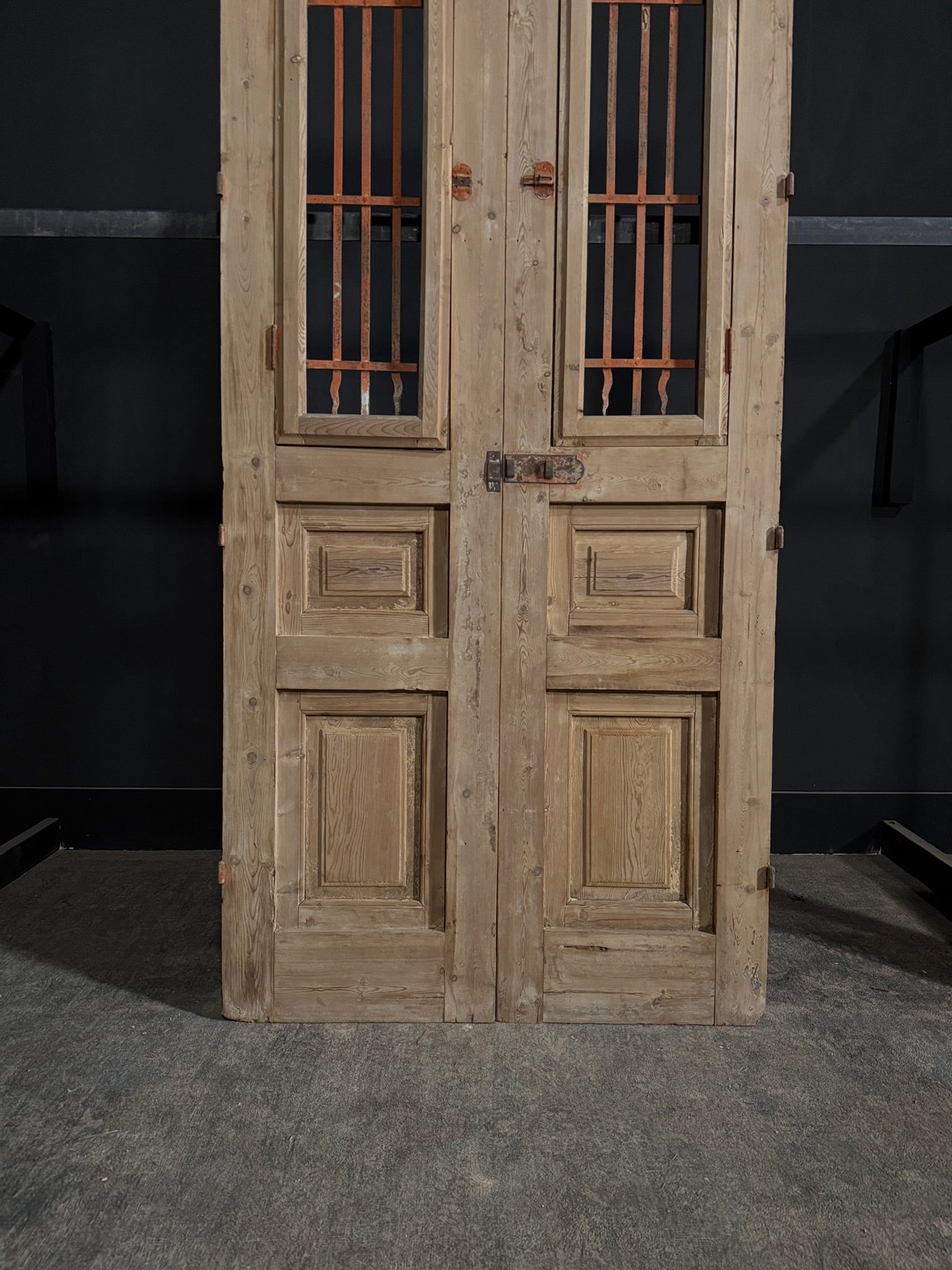 Antique Iron French Doors - 40.25x92.5 - N279