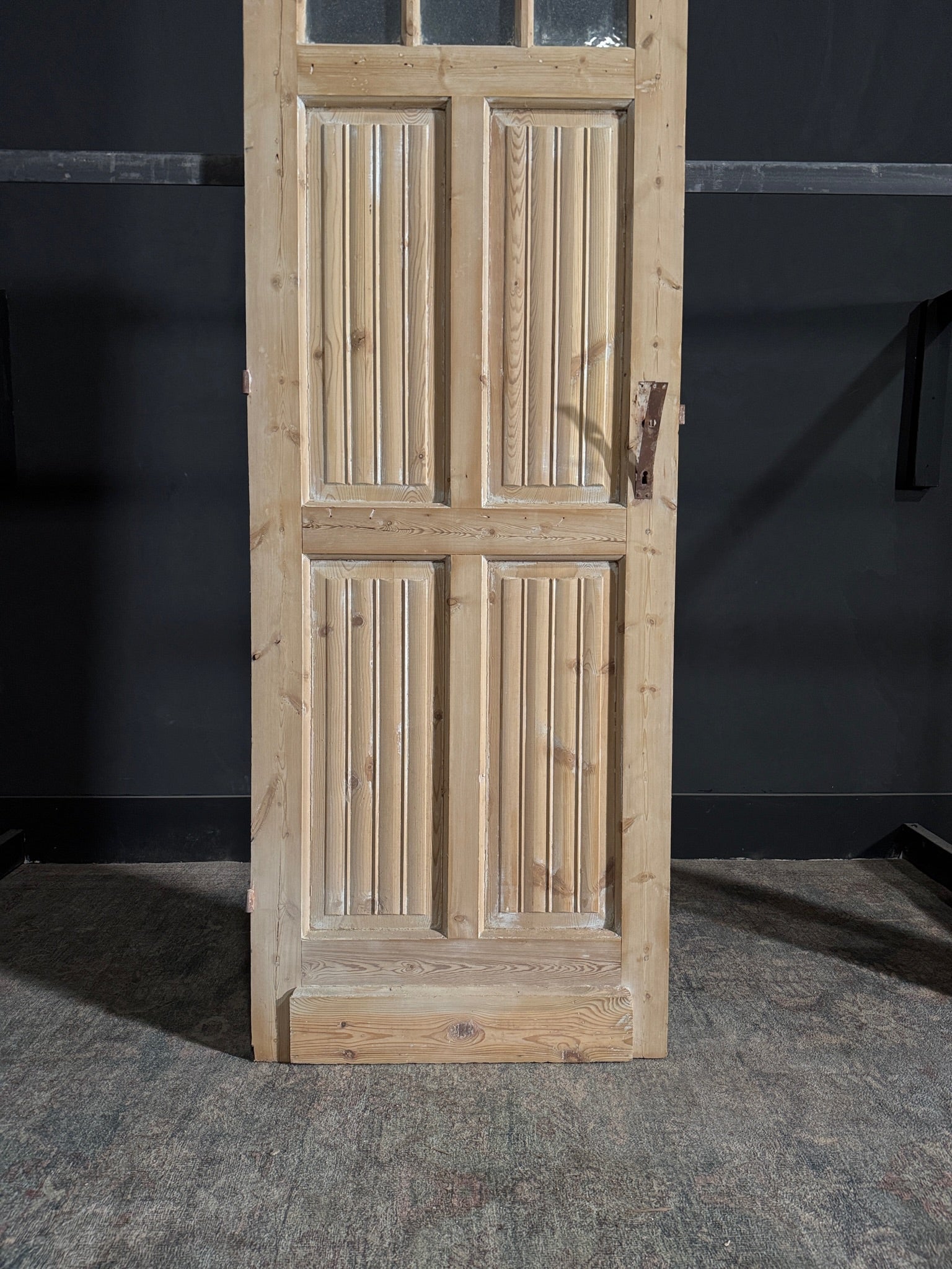 Antique Fluted 3 Lite Single Door - 28x85 - N67