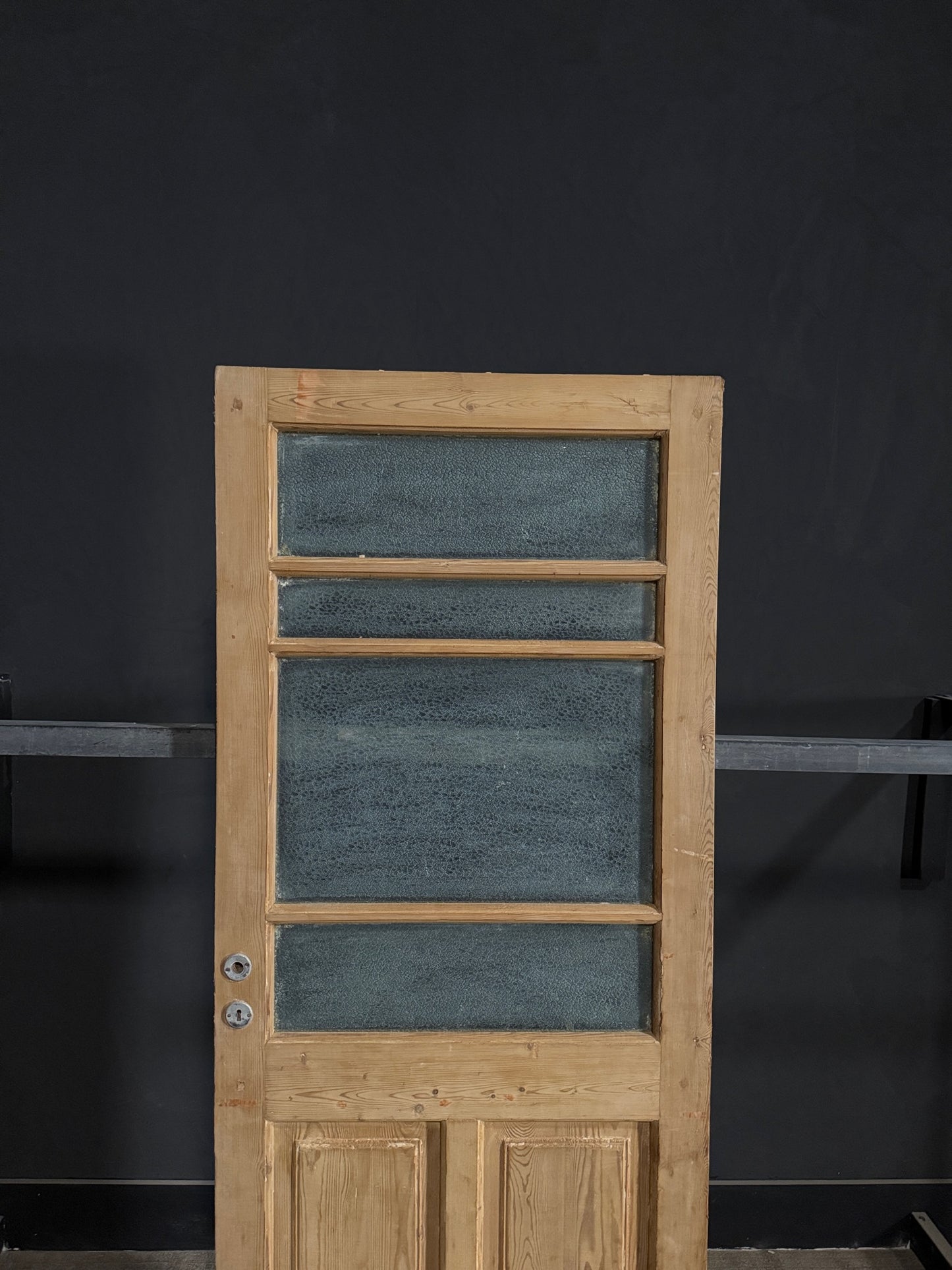 Antique Obscured Glass 4 Lite Single Door - 32x83 - N361