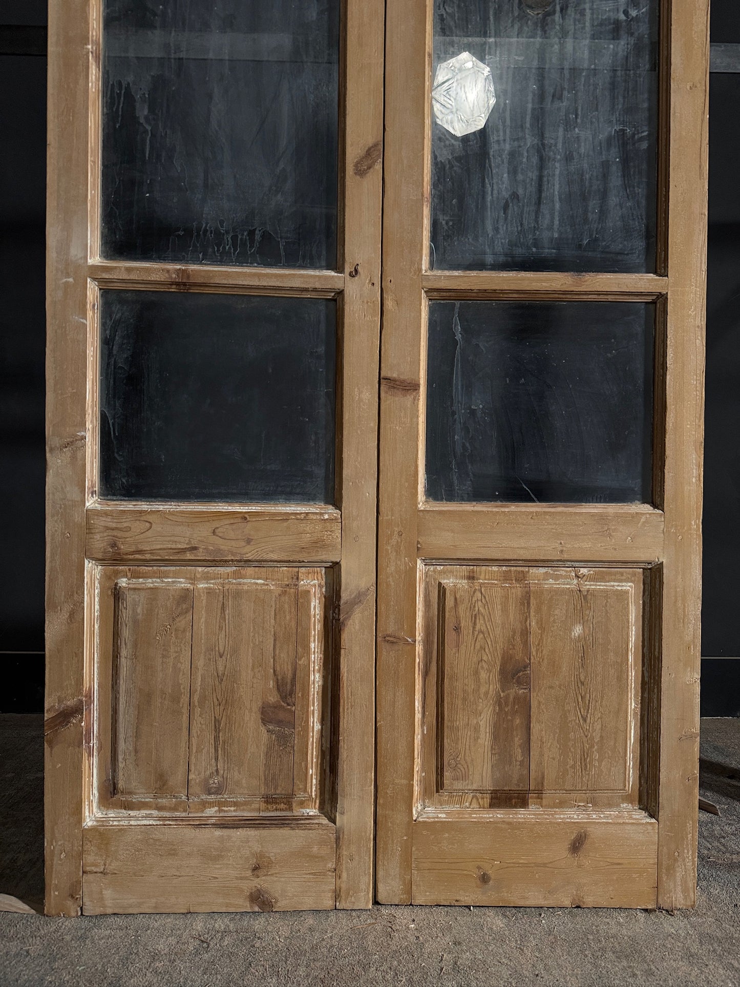 Antique Glass French Doors - 43.75x83.5 - N494